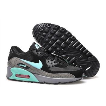 Nike Air Max 90 Womens Shoes 2015 New Releases Black Deep Gray Silver Green Germany
